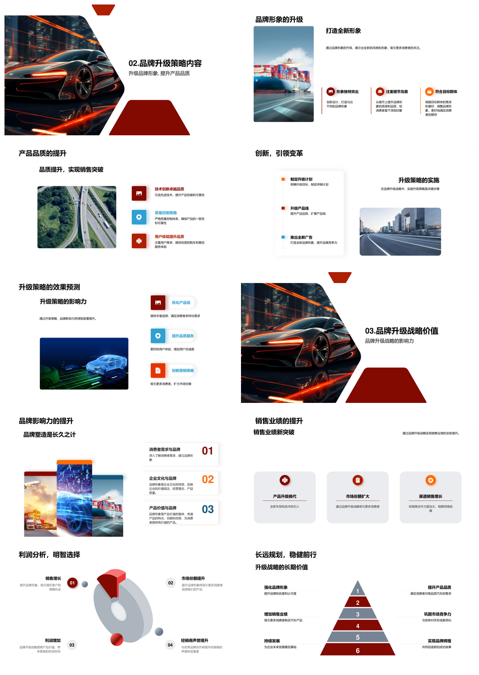 汽车品牌春节升级战略创新营销创辉煌PPT模板