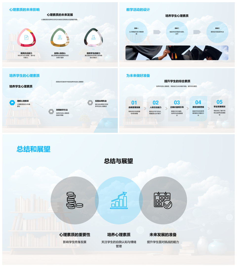 教学方法塑造心理素质提升学习抗压能力PPT模板