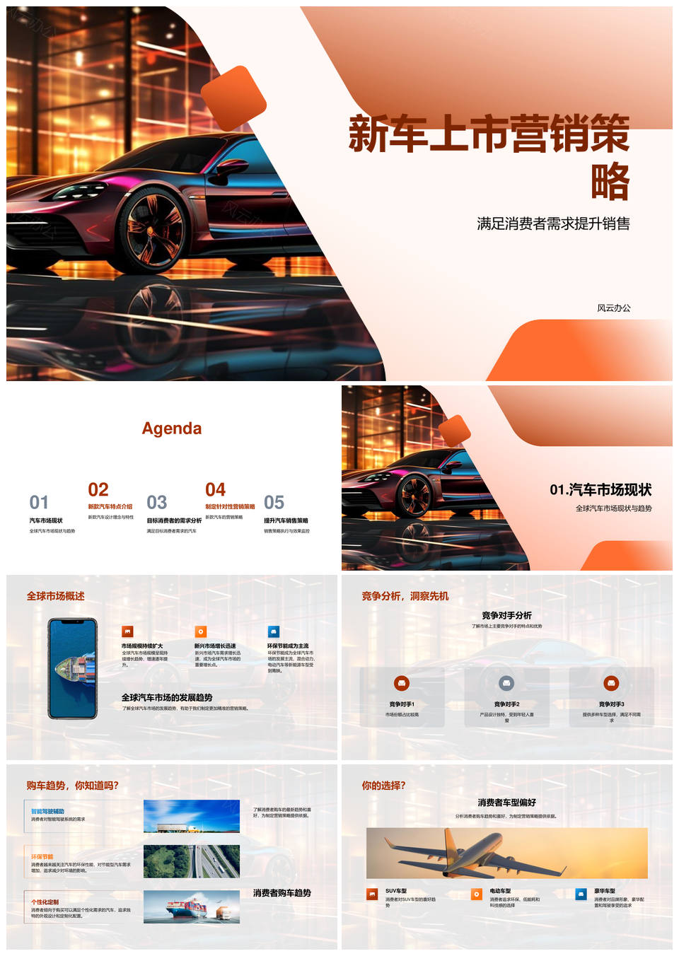 新车上市策略应对全球竞争满足需求趋势提升销量PPT模板