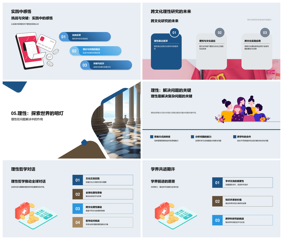 理性哲学全球史情理逻辑道德美学科技古今PPT模板