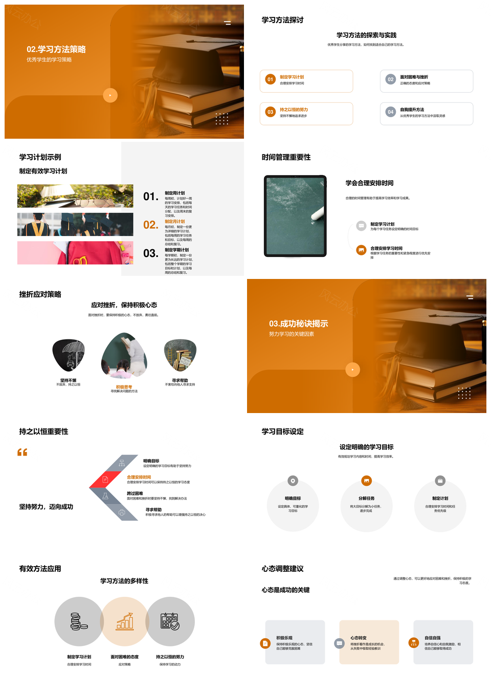 优生书途成长学习经验方法计划目标时间管理抗挫PPT模板