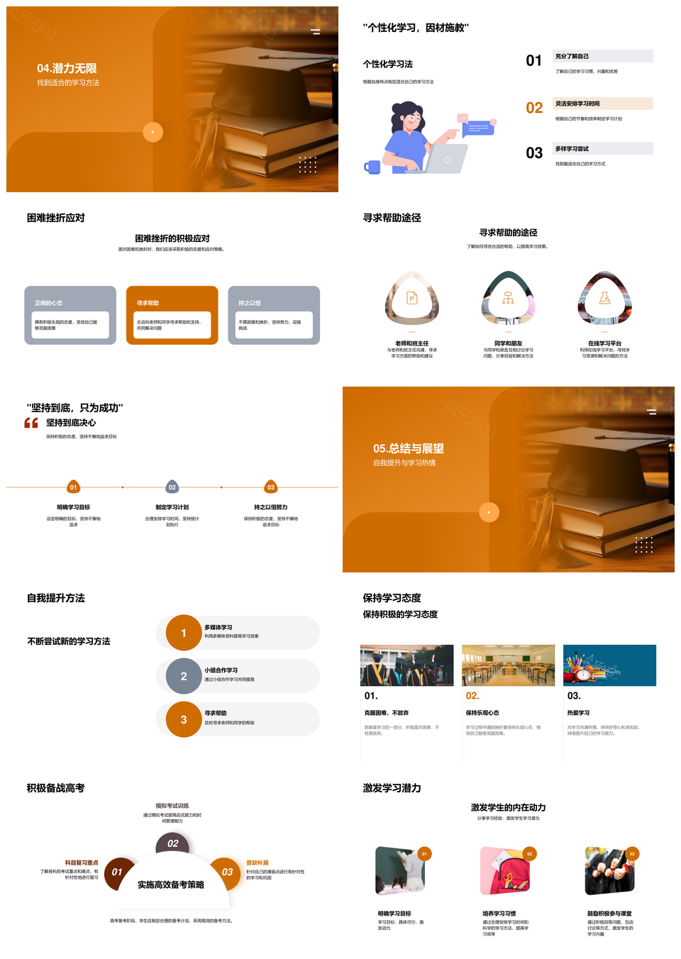 优生书途成长学习经验方法计划目标时间管理抗挫PPT模板