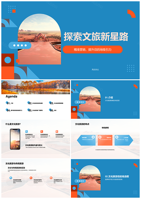 文化旅游专家推广营销策略与目的地研究PPT模板