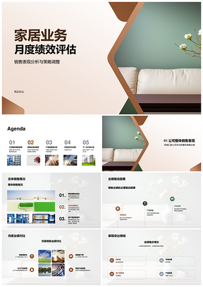 家居业务月度销售策略调整与产品线优化PPT模板