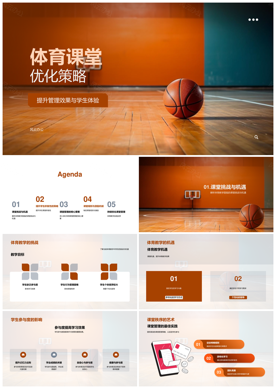 体育课堂游戏竞赛提升参与高效管理个性指导PPT模板