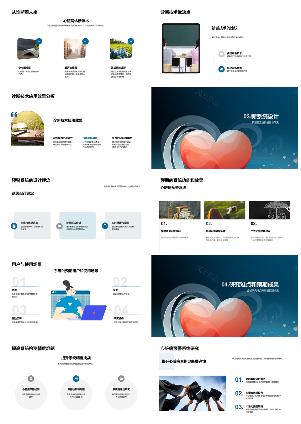 心脏病前沿诊断新系统设计挑战研究PPT模板