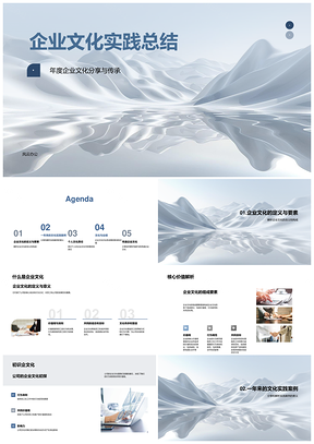 企业文化核心实践案例责任驱动业绩士气PPT模板