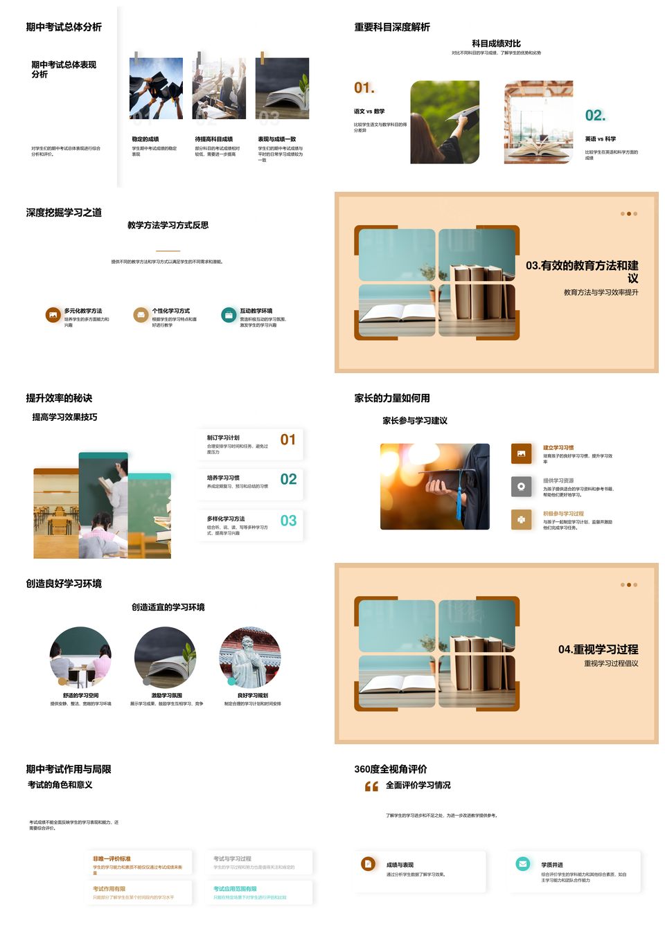 家校合力全面评估期中共促潜力成长PPT模板