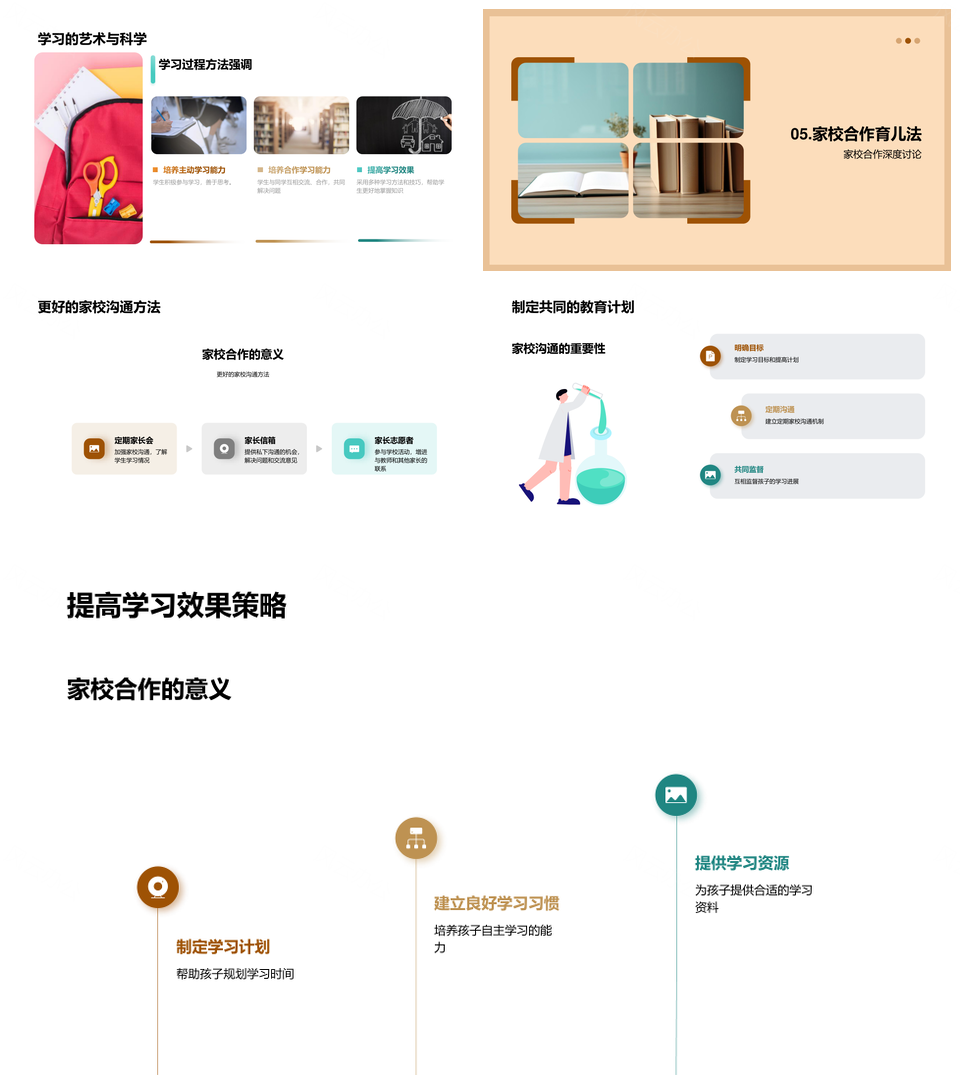 家校合力全面评估期中共促潜力成长PPT模板