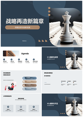 战略再造深反思创新实施启新局PPT模板