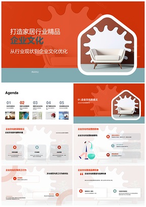 家居精品企业文化优化迎发展机遇PPT模板
