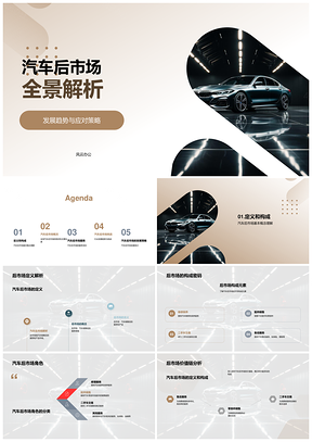 汽车后市场发展趋势及ABC公司应对策略服务升级数字化转型PPT模板