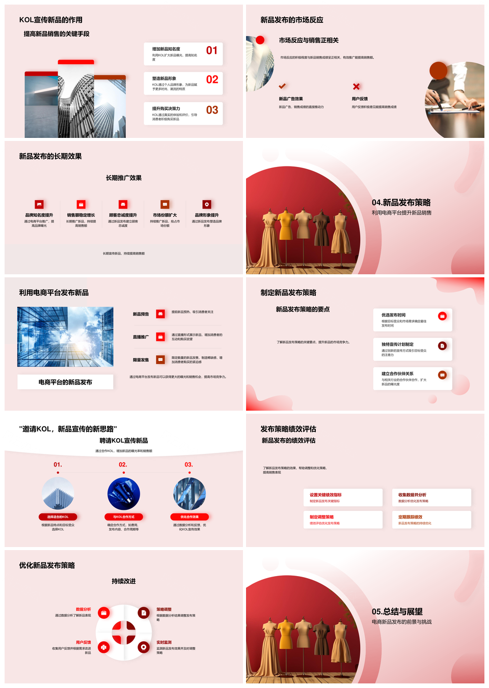 电商新品预售直播推广特价限量策略PPT模板