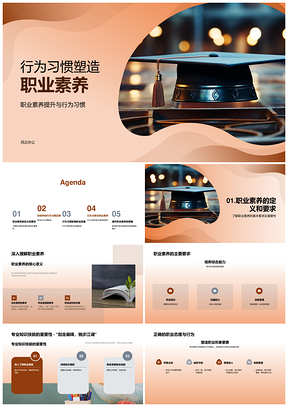 职业习惯铸就职场多维素养PPT模板