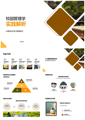 阳光协会校园管理学理论实践解析PPT模板
