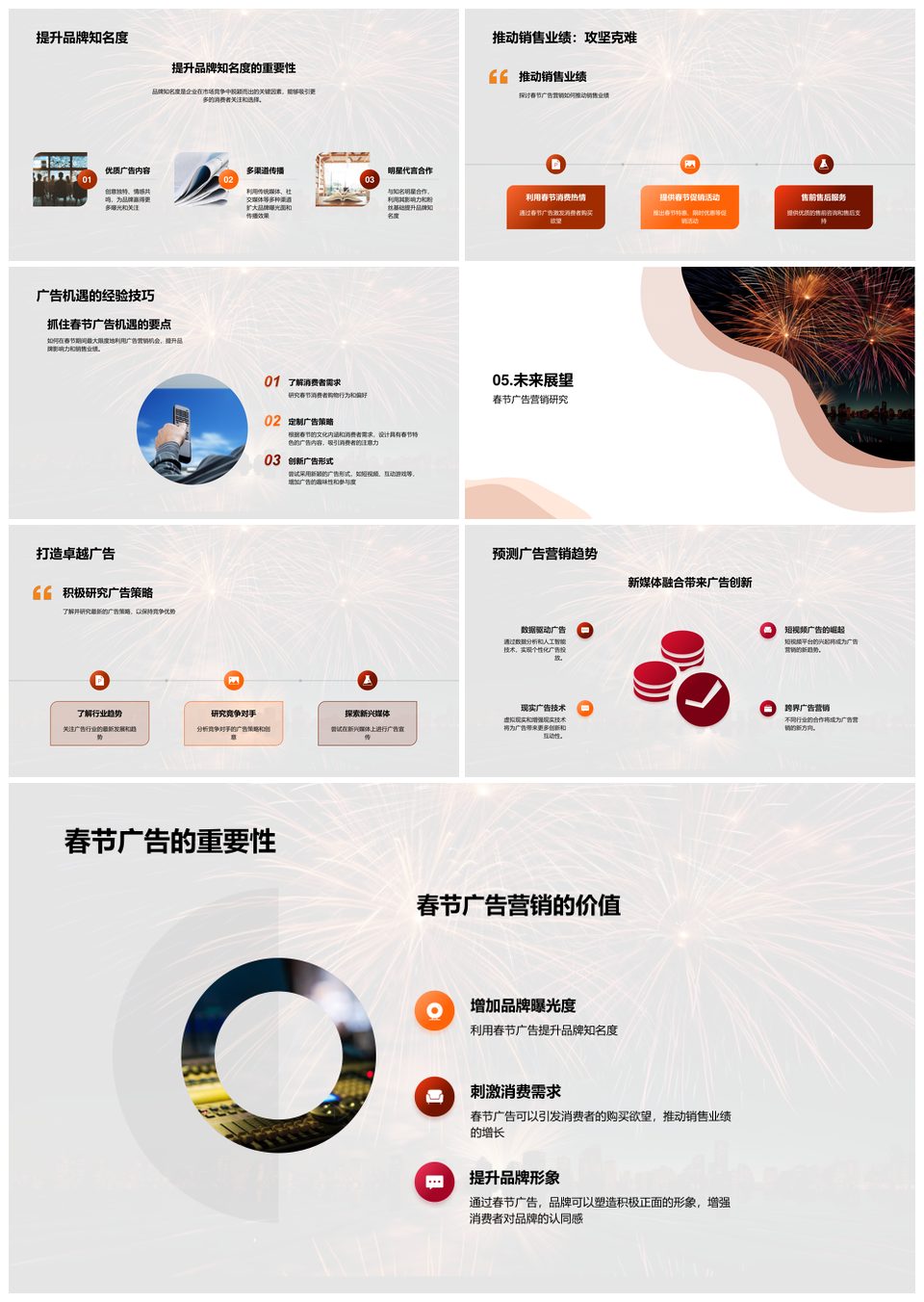 春节广告战策略激活年味消费力PPT模板