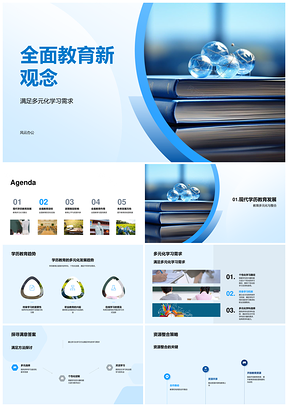 全面教育跨学科合作资源整合发展PPT模板