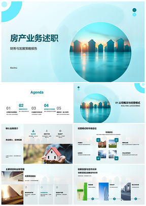 房产业务财务战略与全球市场创新实践PPT模板