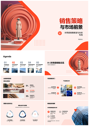 销售策略市场趋势数据柱状图竞争需求质量分析PPT模板