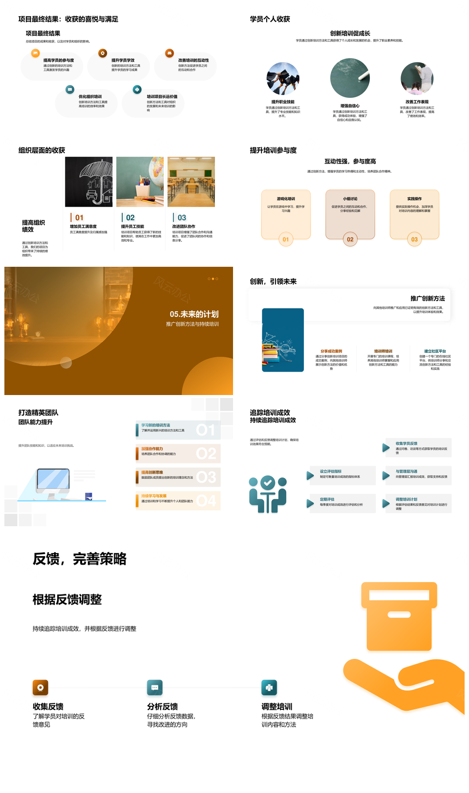 培训新境界创新方法高效学习项目数据工具PPT模板