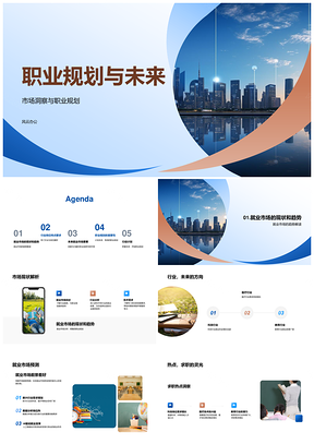 职业规划未来就业趋势科技医疗市场洞察PPT模板