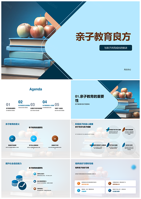 亲子教育策略助力孩子习惯性格与社会成长PPT模板