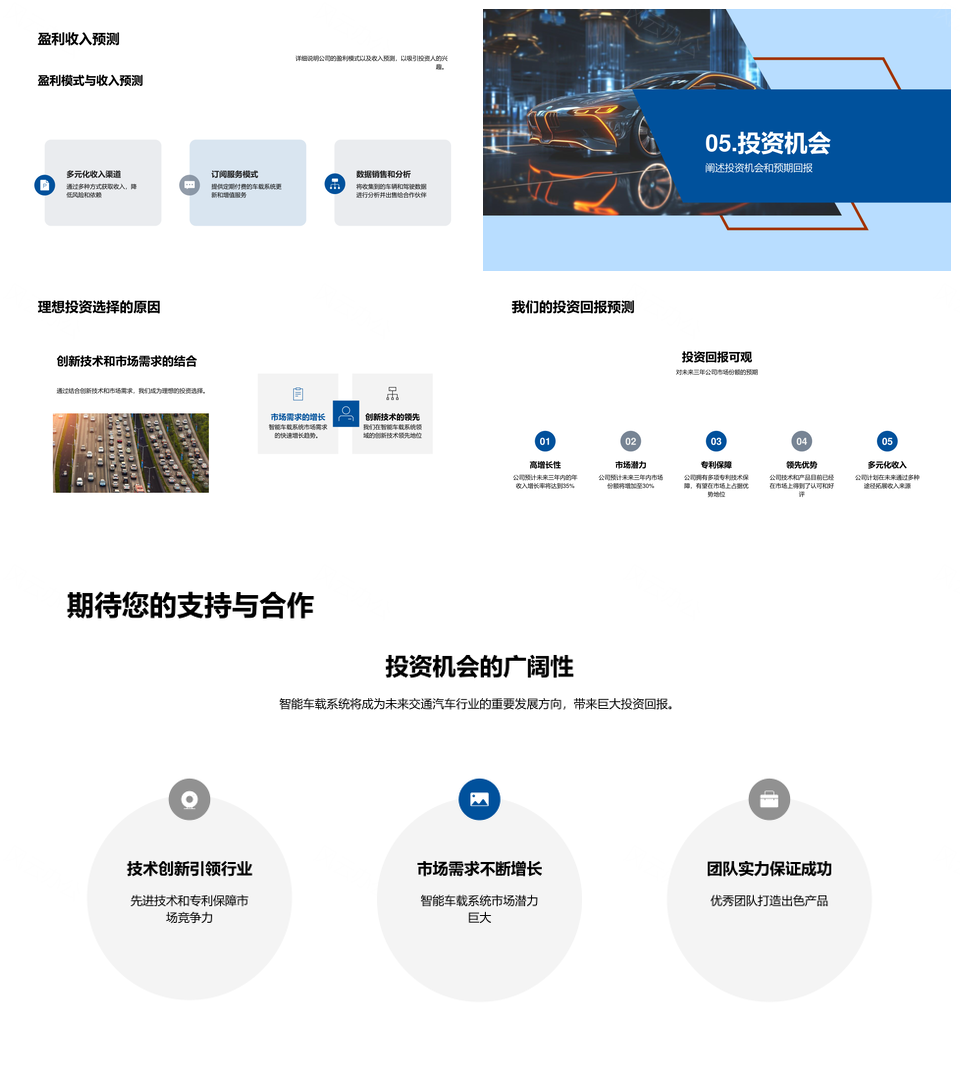 智能车载系统全球行业现状与AI发展趋势PPT模板