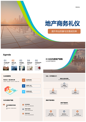 地产商务礼仪提升专业形象与成交率PPT模板