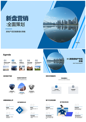 新盘摩天大楼营销策略及活动执行管理PPT模板