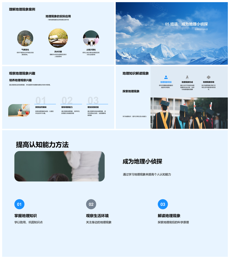 地理现象解析形成原理分类步骤气候地球仪PPT模板
