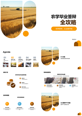农学本科毕业答辩PPT与麦田研究攻略