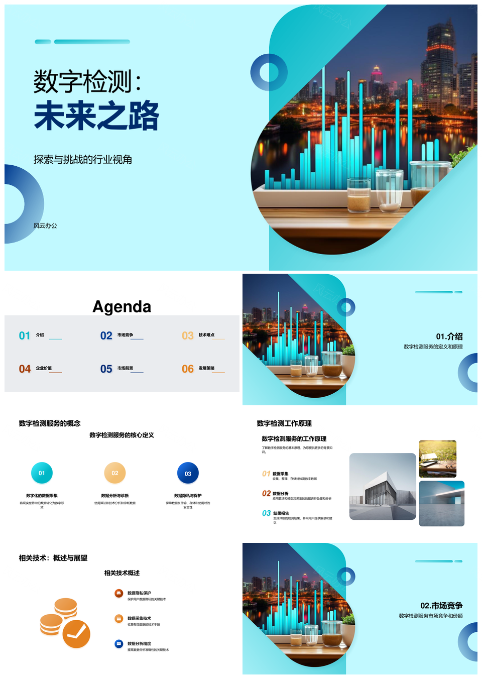数字检测服务未来市场增长趋势与多行业应用PPT模板