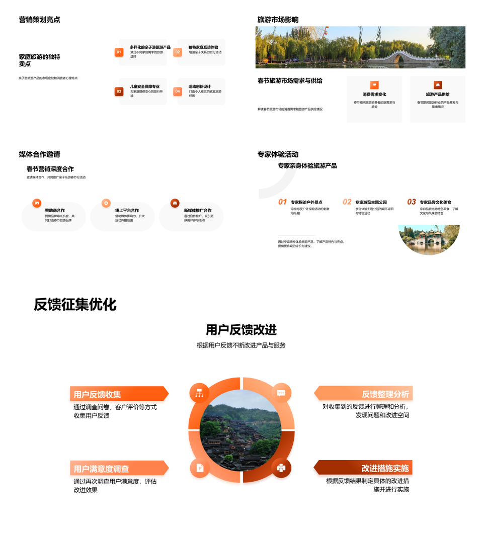 春节亲子游户外城市主题公园灯笼产品趋势攻略PPT模板