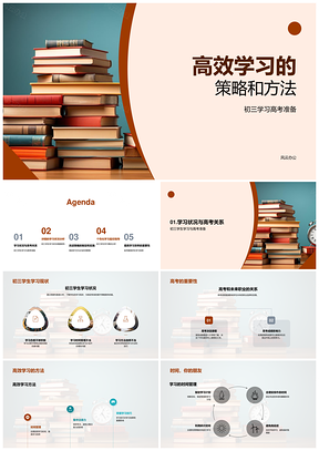 高三备考高效时间管理与方法策略PPT模板