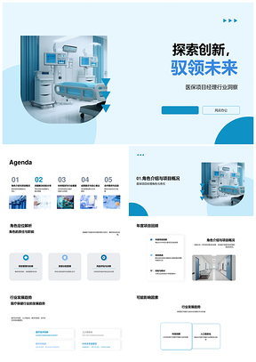 医保项目经理洞察医疗趋势创新管理设备策略PPT模板