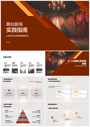 舞蹈剧场团队合作舞台表演实践指南PPT模板
