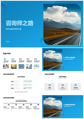 咨询师行业文化价值与专业发展道路PPT模板