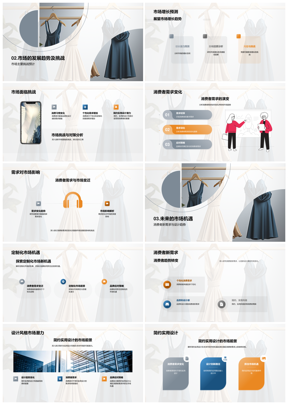 服装市场未来探索PPT模板