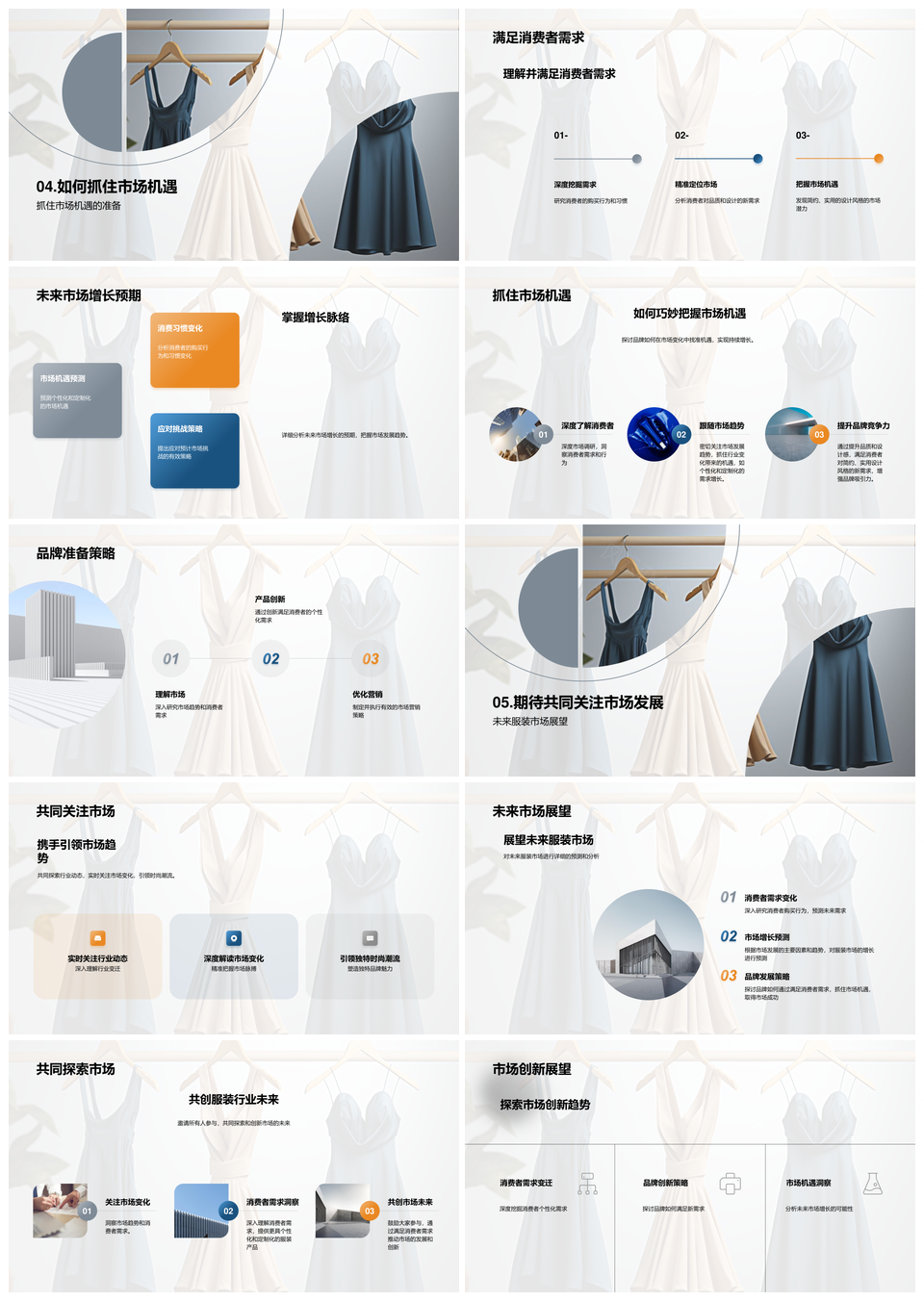 服装市场未来探索PPT模板