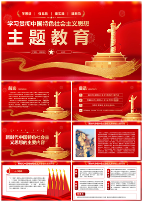 第二批主题教育基层红色党建新思想党课课件