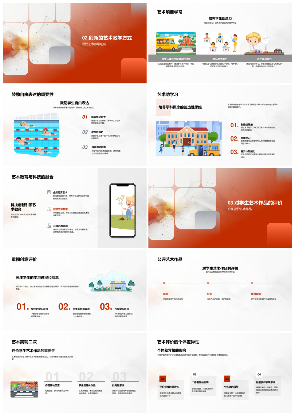 2025艺术教育创新提升效果挖掘潜能PPT模板