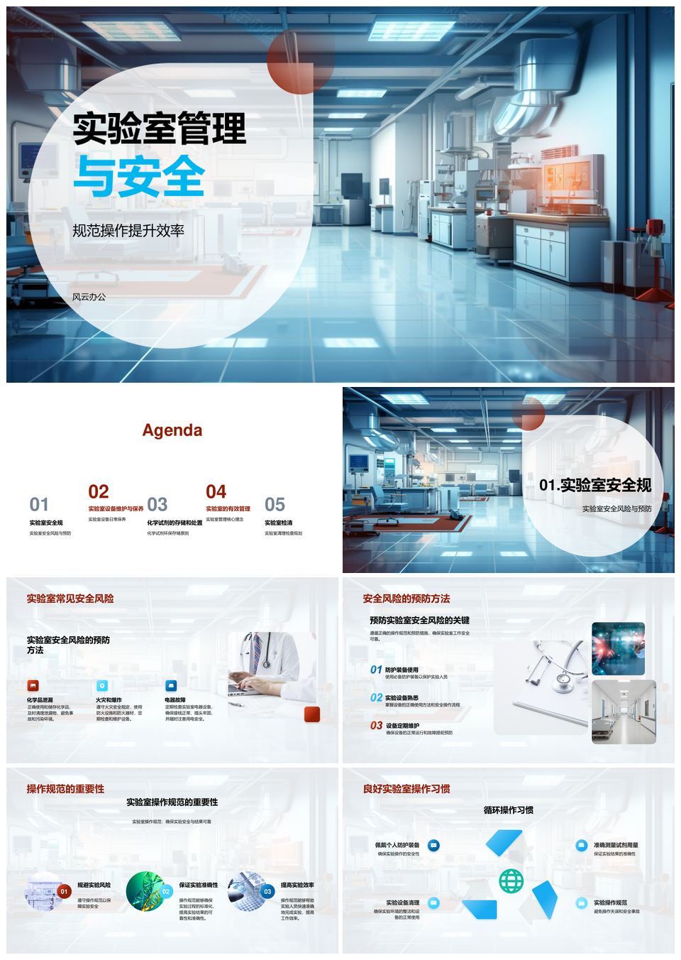 实验室安全规范与设备试剂管理PPT模板