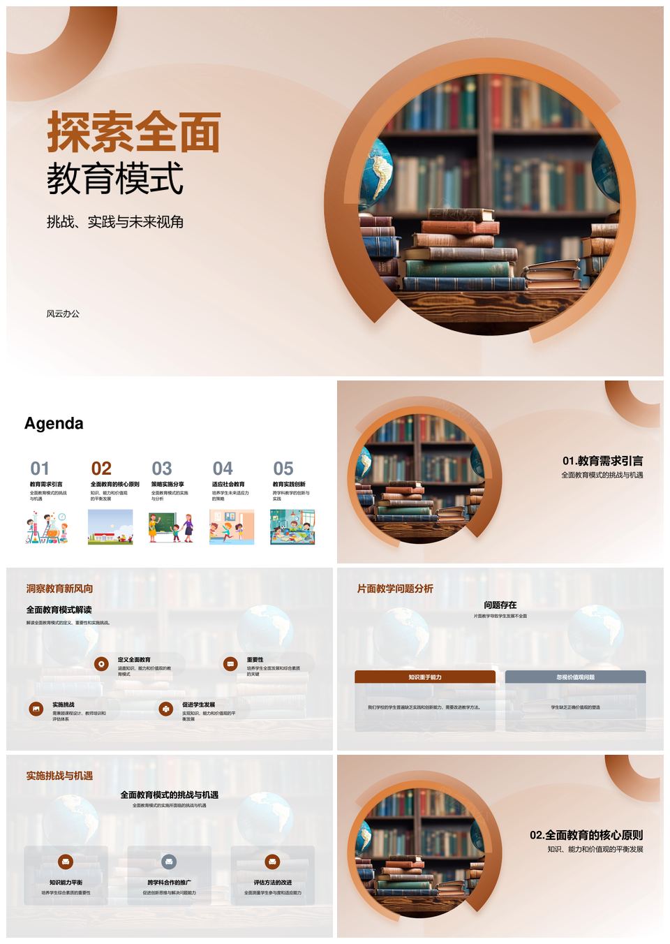 全面教育模式挑战机遇跨学科评估案例策略PPT模板