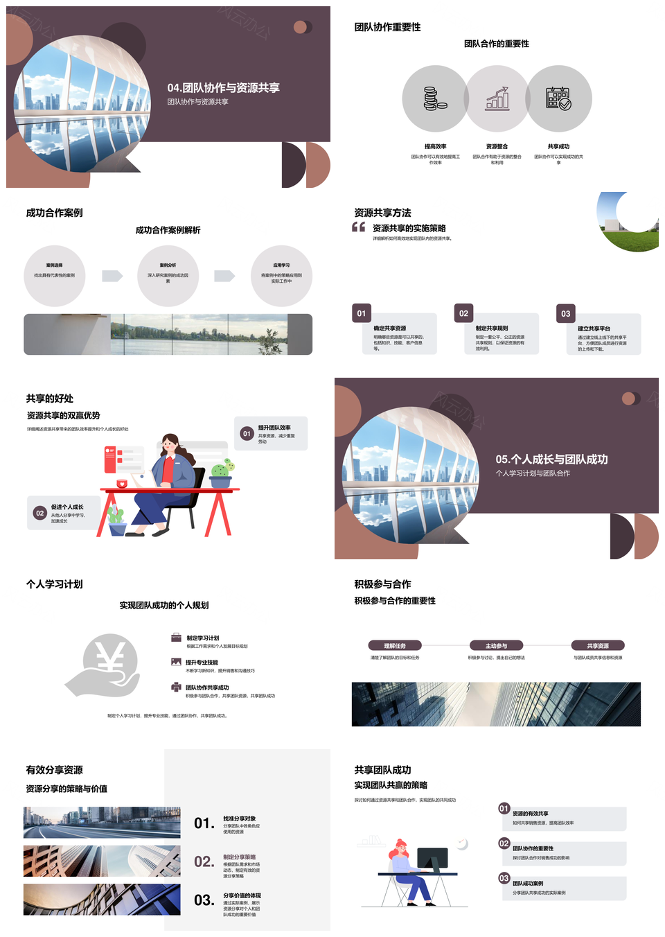 房产销售晋升战略摩天大楼市场团队分析PPT模板