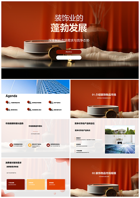 装饰物品市场规模增长趋势与供应商竞争分析PPT模板