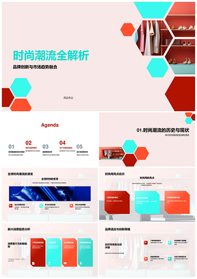全球时尚绿色科技融合民族风品牌消费趋势PPT模板