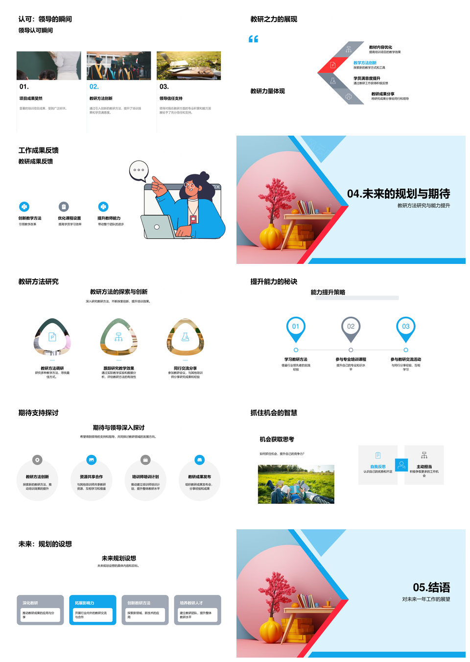 教育培训行业趋势挑战应对教研力量提升PPT模板