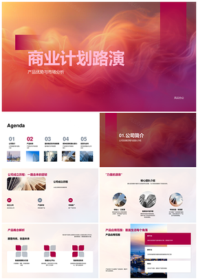 2025创业者投资人商业计划路演产品功能市场盈利模式解析增长潜力PPT模板