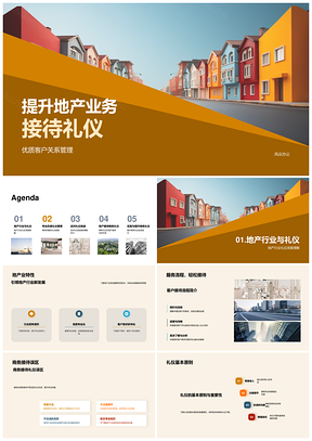 地产经纪商务礼仪与客户关系着装语言规范PPT模板