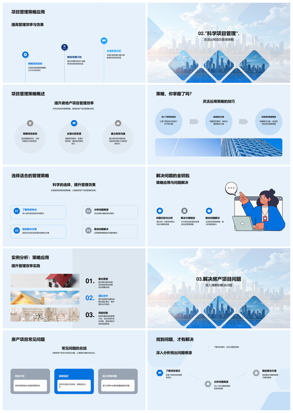 房地产项目管理策略流程高效解难题PPT模板